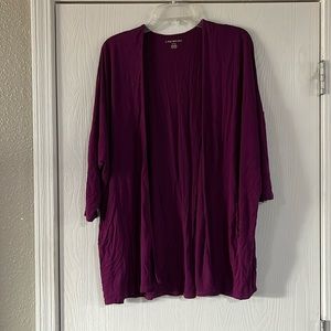 Lane Bryant Plum Colored Knit Top Size 14/16